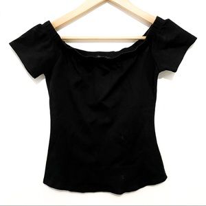 Mind Code black off the shoulder top sz M